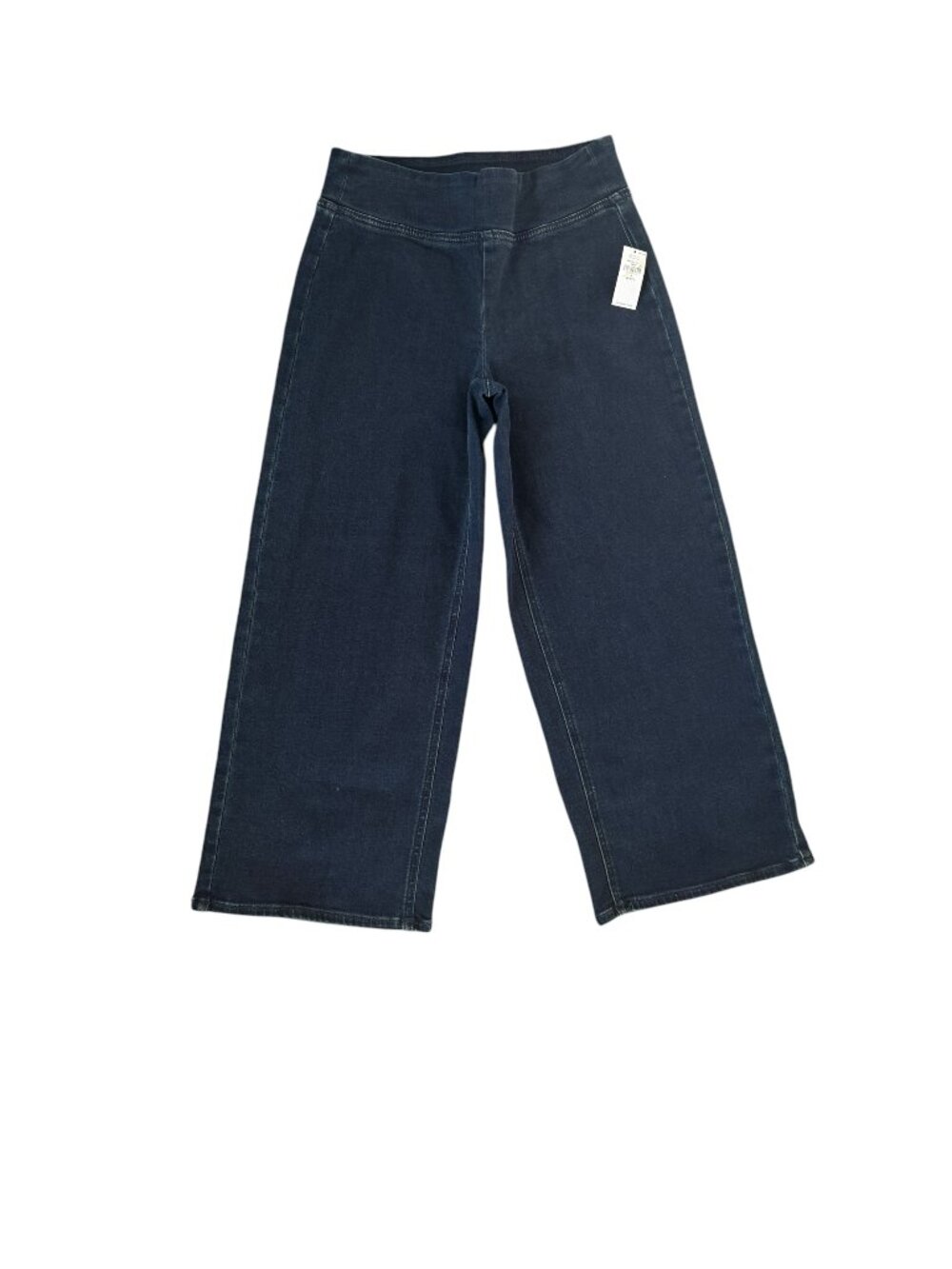 Old Navy Petite dark wash high rise weekender wide leg pull on denim jeans 4P